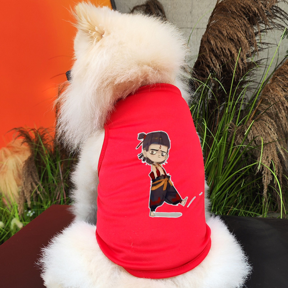 ✨ Hàng Mới Về ✨ Áo vest chó S-2XL có quần áo thú cưng in hình Nezha phong cách Trung Quốc
