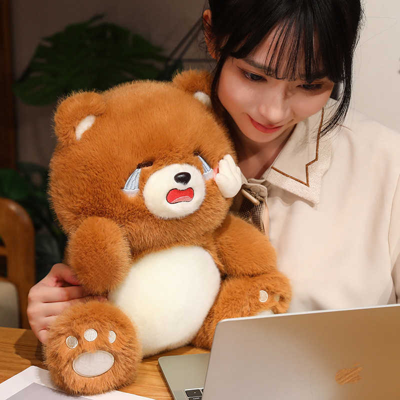 Khóc Duyên Dáng Gấu Sang Trọng Đồ Chơi Cao Cấp Pp Cotton Ngắn Sang Trọng Tuyệt Vời Trẻ Em Cho