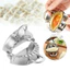 Máy làm bánh bao bằng thép không gỉ bền bỉ Sử dụng tại nhà Dụng cụ ép bánh bao bạc 304