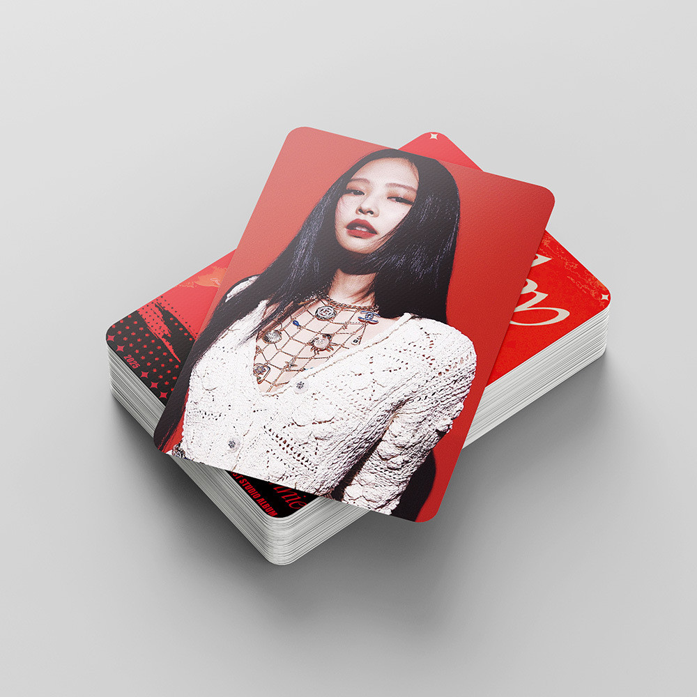 Linxx 55 Chiếc Blackpink Ruby Jennie Solo LOMO Thẻ Ảnh K-Pop Girl Group Fan Sưu Tập Thẻ Hỗ Trợ Có Album Lưu Trữ Cho Kpop Merch