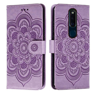Ốp Điện Thoại Da Hoa Emboss Cho OPPO F11 PRO F11Pro Datura Ví Flip Book Case Cover Funda