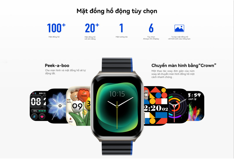 Mô tả Đồng hồ thông minh Kieslect KS 2 | 2.01inch | Ultra AMOLED | 300mAh | Nghe gọi trực tiếp |Hàng Chính Hãng - 1