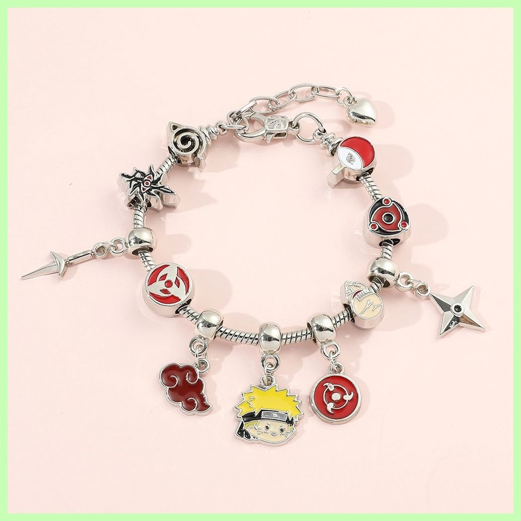 Mới Trang Sức Quà Tặng Naruto Sasuke Mới Anime Nhật Bản Naruto Naruto Pandora Vòng Tay diy Trang Sức Vòng Tay Trang Sức Bán Buôn Kakashi Obito Gaara