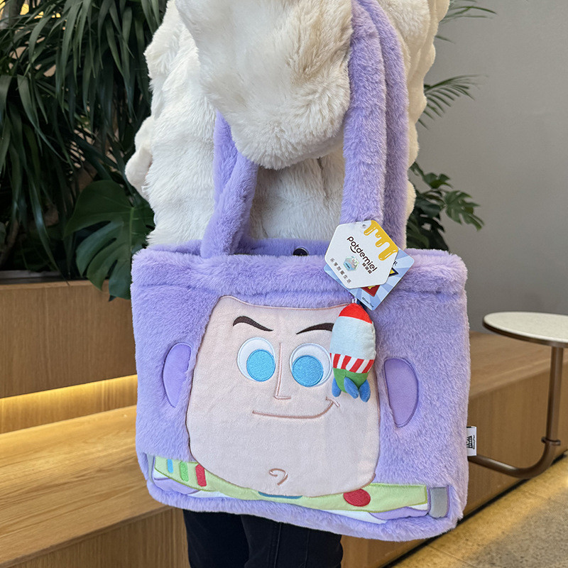 Túi Stitch Sang Trọng Đáng Yêu Với Dung Tích Lớn Woody Thu Đông Sang Trọng Túi Đeo Vai Đơn Sullivan Tote Túi Sách