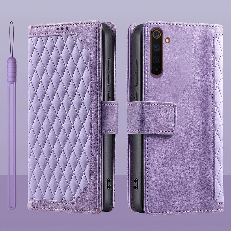 Dành Cho OPPO Realme 6 Realme6 Pro Lật Da Đựng Thẻ Sách Ví Đứng Bảo Vệ Toàn Diện Ốp Lưng Cho OPPO Realme 6 Pro Vỏ Điện Thoại