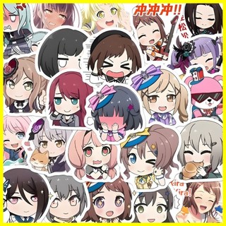 [Zoci] Nhãn dán Bangdream (72 tờ) Nhãn dán gói cảm xúc Bangdream Phiên bản Q Nhãn dán tài liệu sổ tay dễ thương