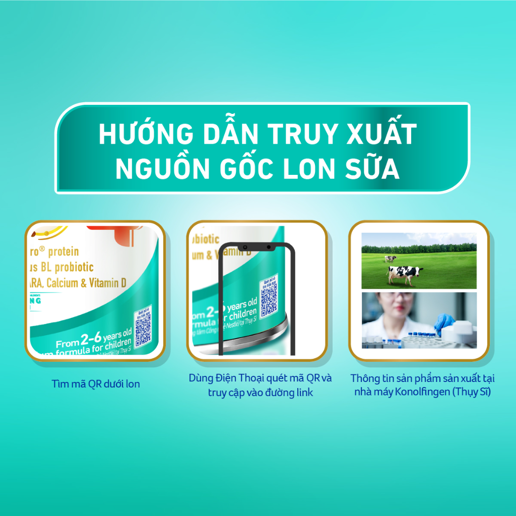 Mô tả Bộ 3 lon Sữa bột Nestlé NAN OPTIPRO PLUS 4 800g/lon với 5HMO Giúp tiêu hóa tốt - 6