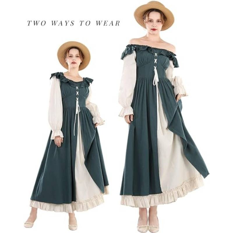 Tay áo dài tinh tế Phục hưng Ireland dành cho nữ tùy chọn màu sắc sống động Hoàn hảo cho mọi dịp