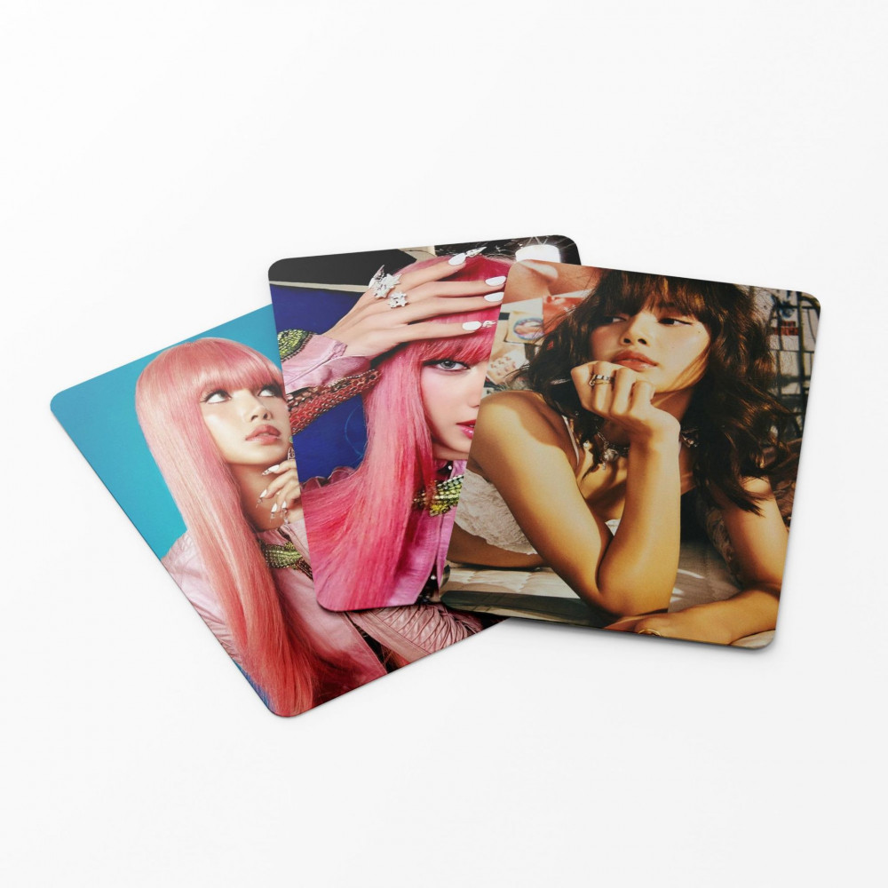 Blackpink Linxx 55 CÁI BLACK PINK LISA Solo Album LOMO Thẻ Photocards Holographic Bộ sưu tập quạt Thẻ hỗ trợ K-Pop Hàng hóa Bộ sưu tập