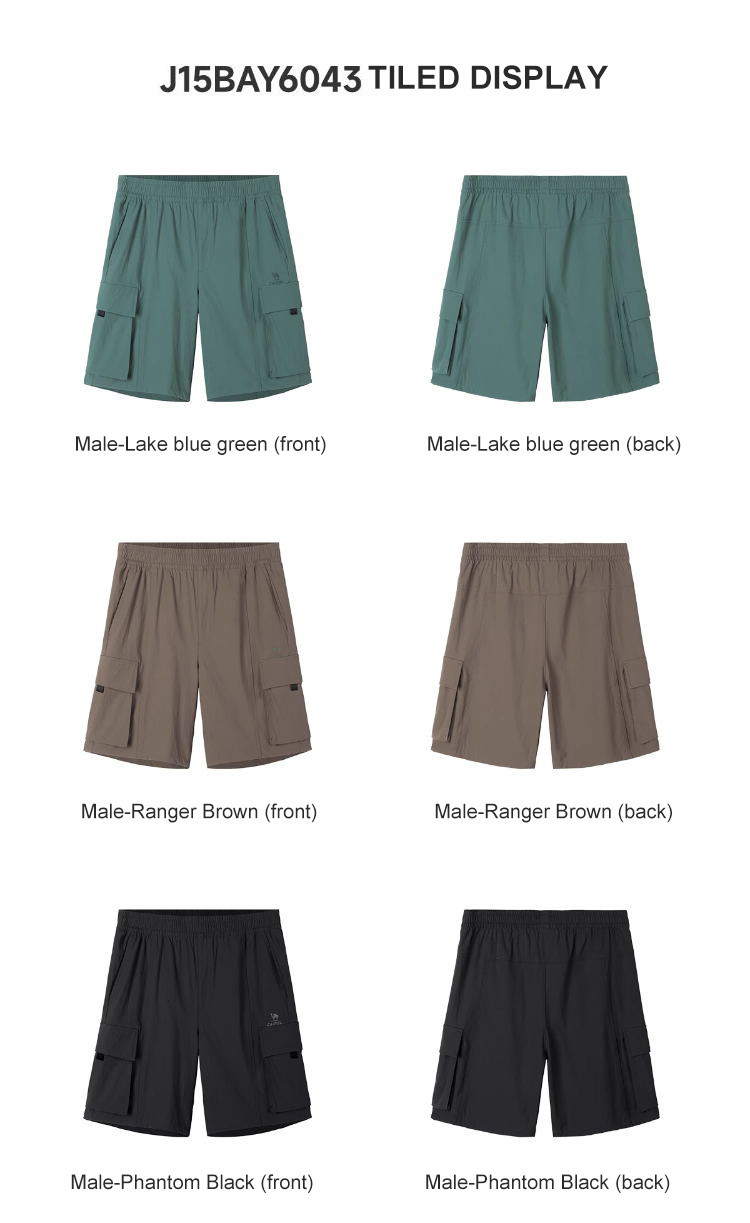 Mô tả Quần short thể thao CAMEL CROWN nam leo núi chống nắng thông thường quần short khô nhanh - 2