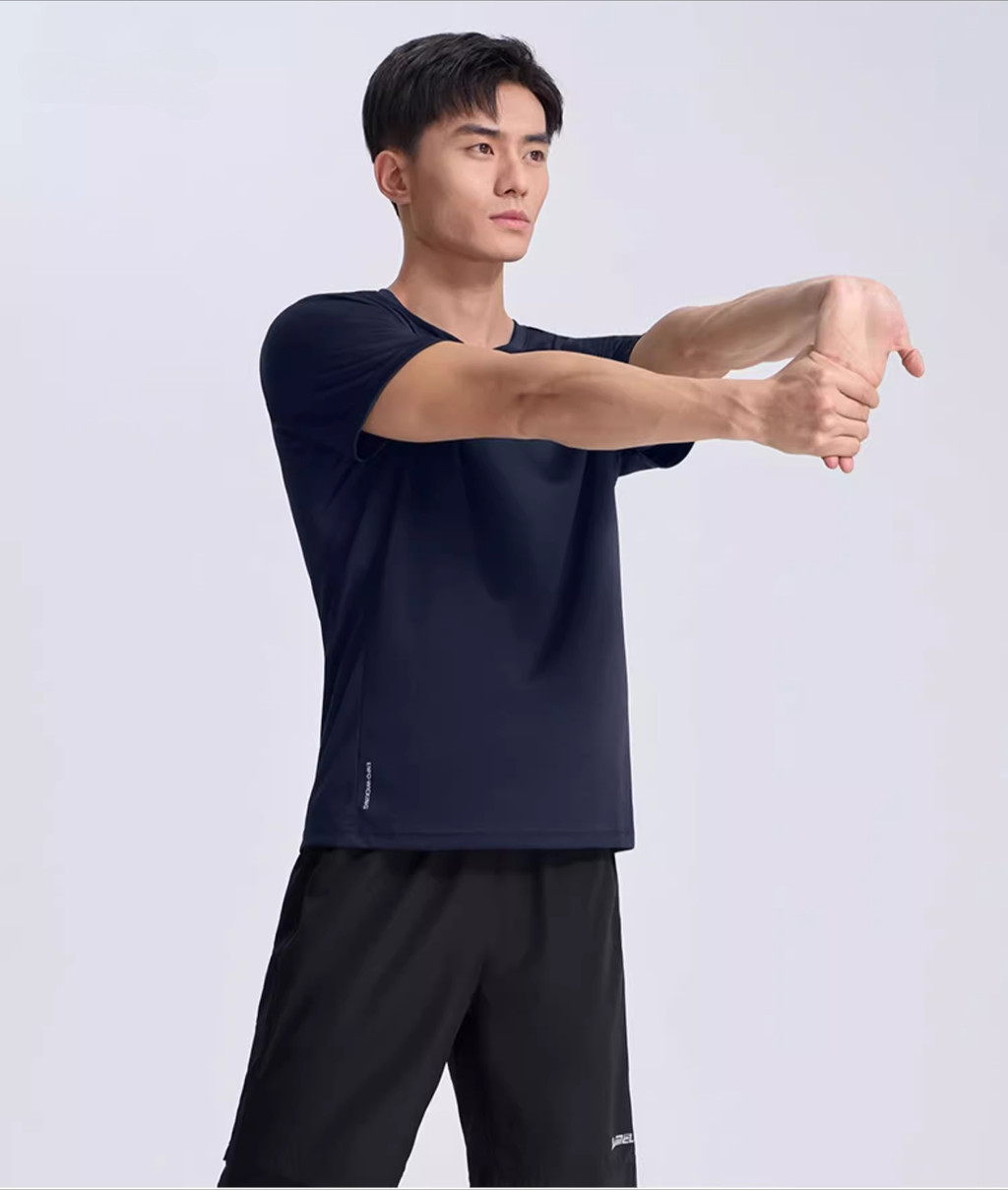 Mô tả Camel CROWN Thể Thao Nhanh Khô Áo Thun Nam Mỏng Thoáng Khí Chạy Bộ Chống Nắng Tay Ngắn - 3