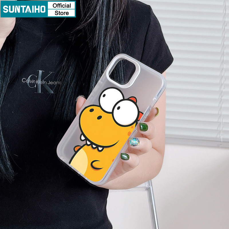Mô tả Suntaiho Ngộ nghĩnh Hoạt Hình Độc Đáo Họa Tiết Rồng Trong Suốt Mờ Dành Cho Iphone 11 12 13 14 15 16 Pro Max IP 7 8 Plus Iphon X Xs XR Xs Max TPU Silicon Mềm Cao Cấp Chống Sốc Ốp điện thoại - 4