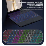 Jomaa cho Vỏ bàn phím không dây Bluetooth 14.6 inch Samsung Galaxy Tab S10 có bàn di chuột RGB có đèn nền Bàn phím máy tính bảng có thể sạc lại cho S9FE + 11 / 12.4 inch — ảnh 2