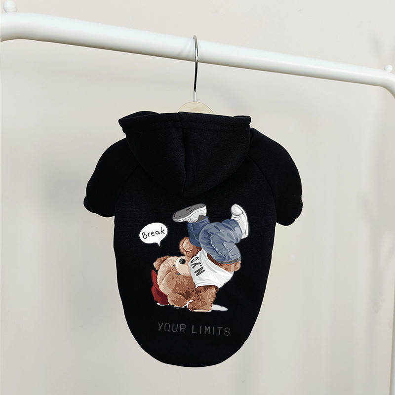 Áo hoodie in hình xu hướng thú cưng áo hoodie chó cỡ nhỏ và vừa quần áo có mũ trùm đầu cho chó