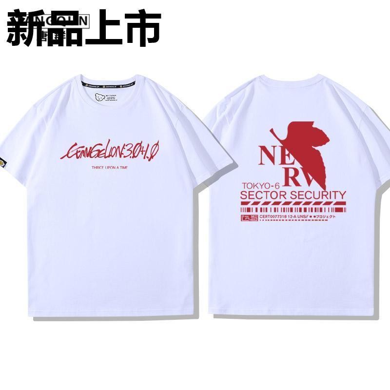 Áo thun phong cách mới Áo thun ngắn tay EVA Ayanami Rei Áo thun ngắn tay nam Evangelion Nhật Bản Retro Hàng hóa số 1. Máy Rời Cotton Nguyên Chất Nửa Tay Asuka Langley Soryu Ikari Shinji Nagisa Kaworu