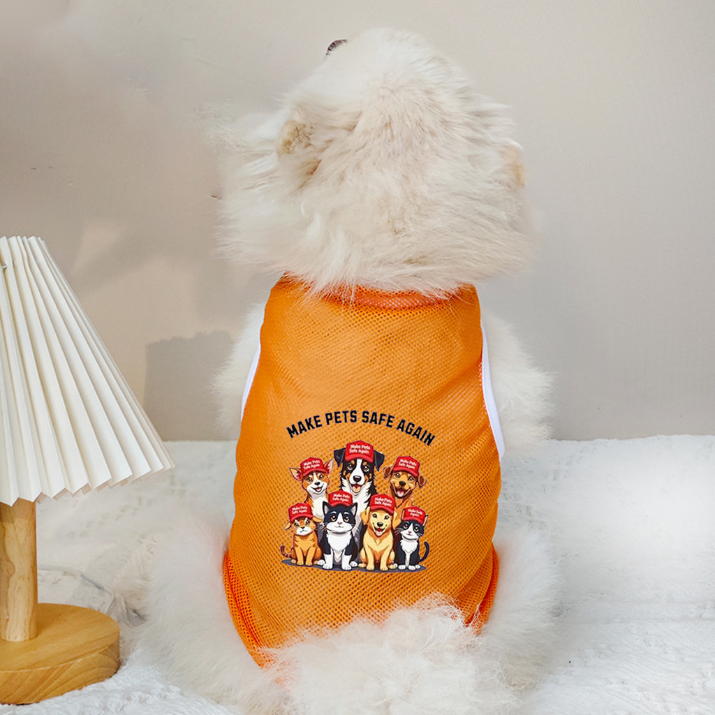 ✨ Hàng Mới Về ✨ Áo Vest chó lưới thoáng khí họa tiết gấu hoạt hình S-2XL