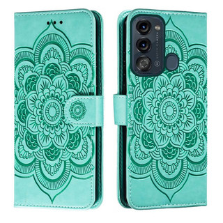 Emboss Hoa Da Ốp Lưng Điện Thoại Itel Vision 3 Turbo Plus S17 P38 Ví Datura Flip Book Case Cover Funda