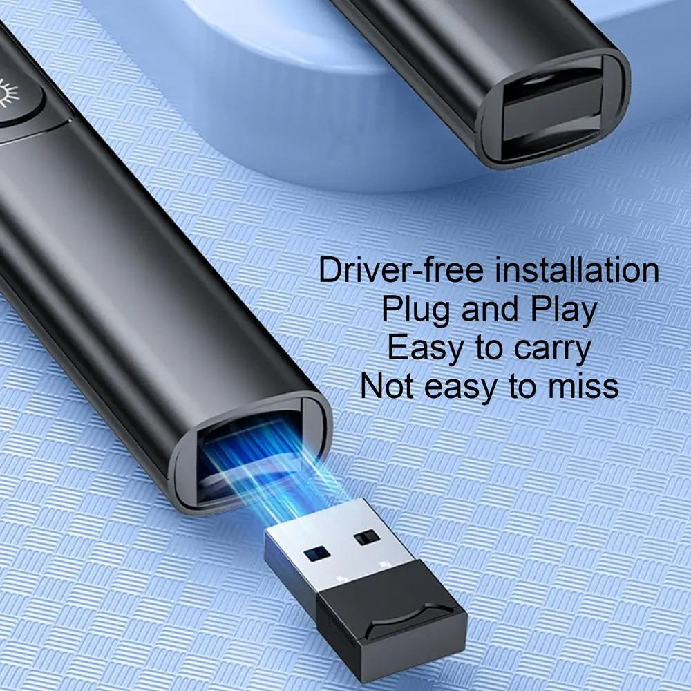 2 Chiếc Laser PowerPoint Trình Bày Clicker Bút Từ Xa 100 Mét Sạc Không Dây Con trỏ Bút Điều Khiển Từ Xa Cho Văn Phòng PPT Giáo Viên Đồ Dùng Văn Phòng