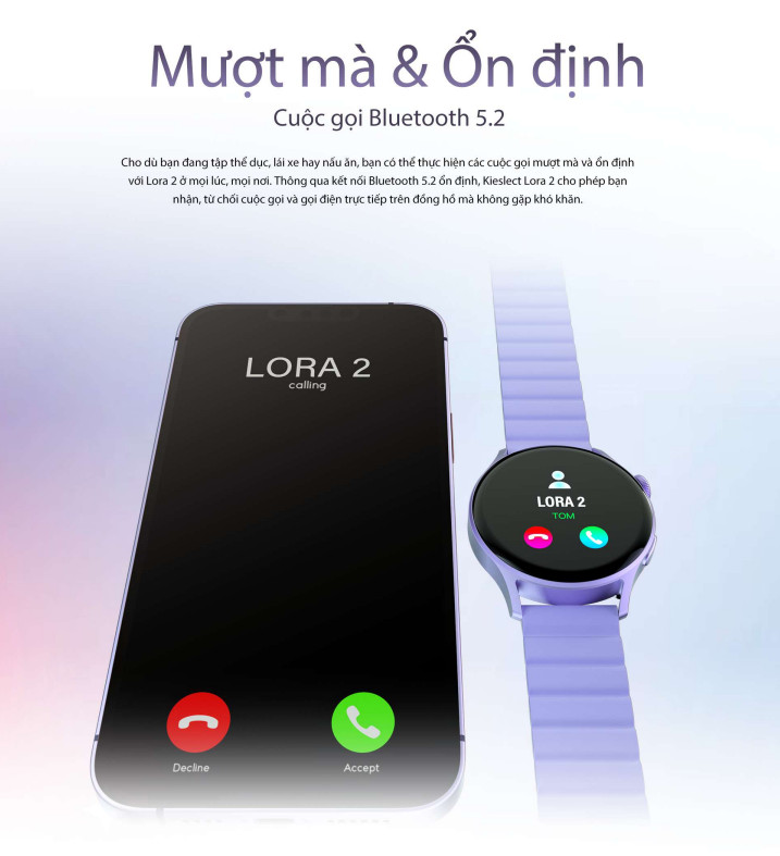 Nghe gọi trực tiếp trên Kieslect Lora 2