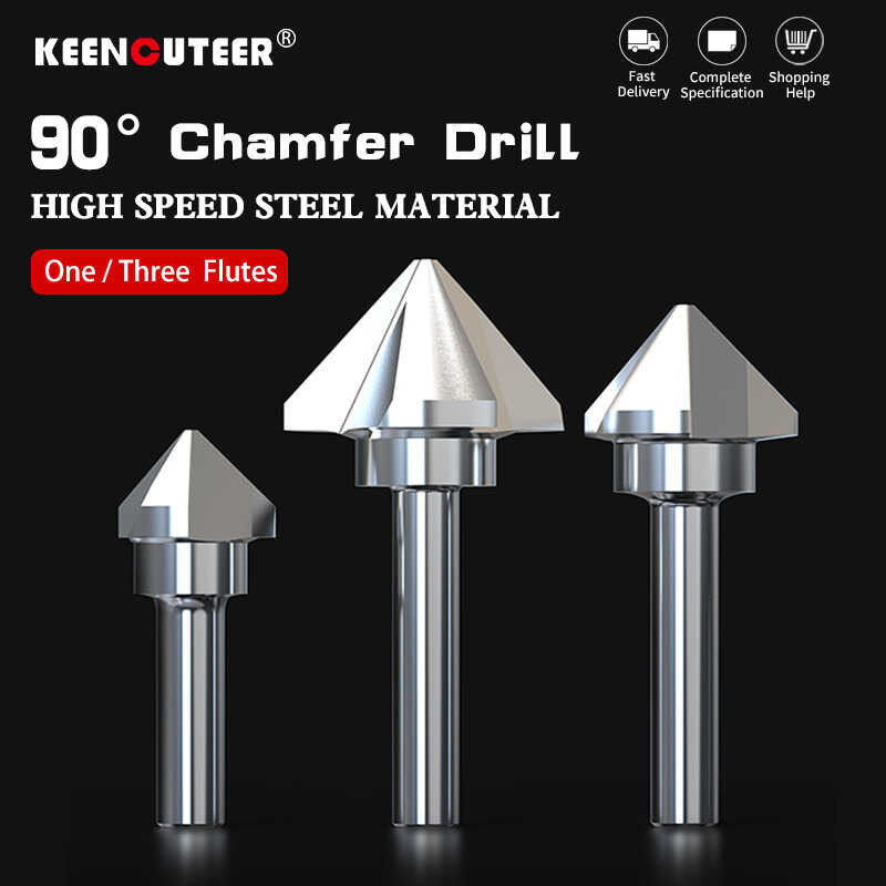 Thép thẳng xử lý tốc cao Triangle/Single Edge 90 độ Chamfering Bit Sink ...