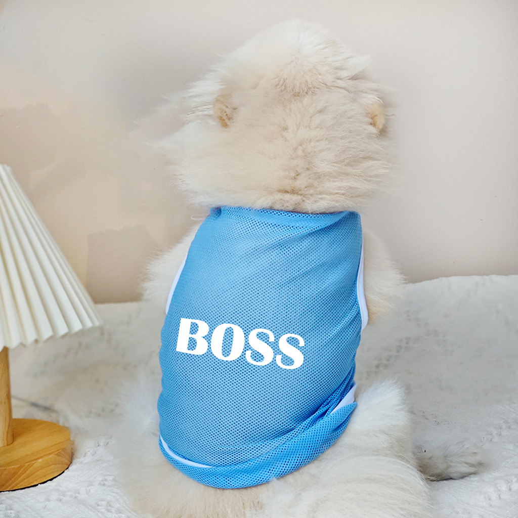 ✨ Hàng MỚI ✨ S-2xl BOOS / Dog Paw Họa Tiết In Hình Áo Vest Cho Chó Thú Cưng Lưới Thoải Mái Thoáng Khí Quần Áo Cho Chó