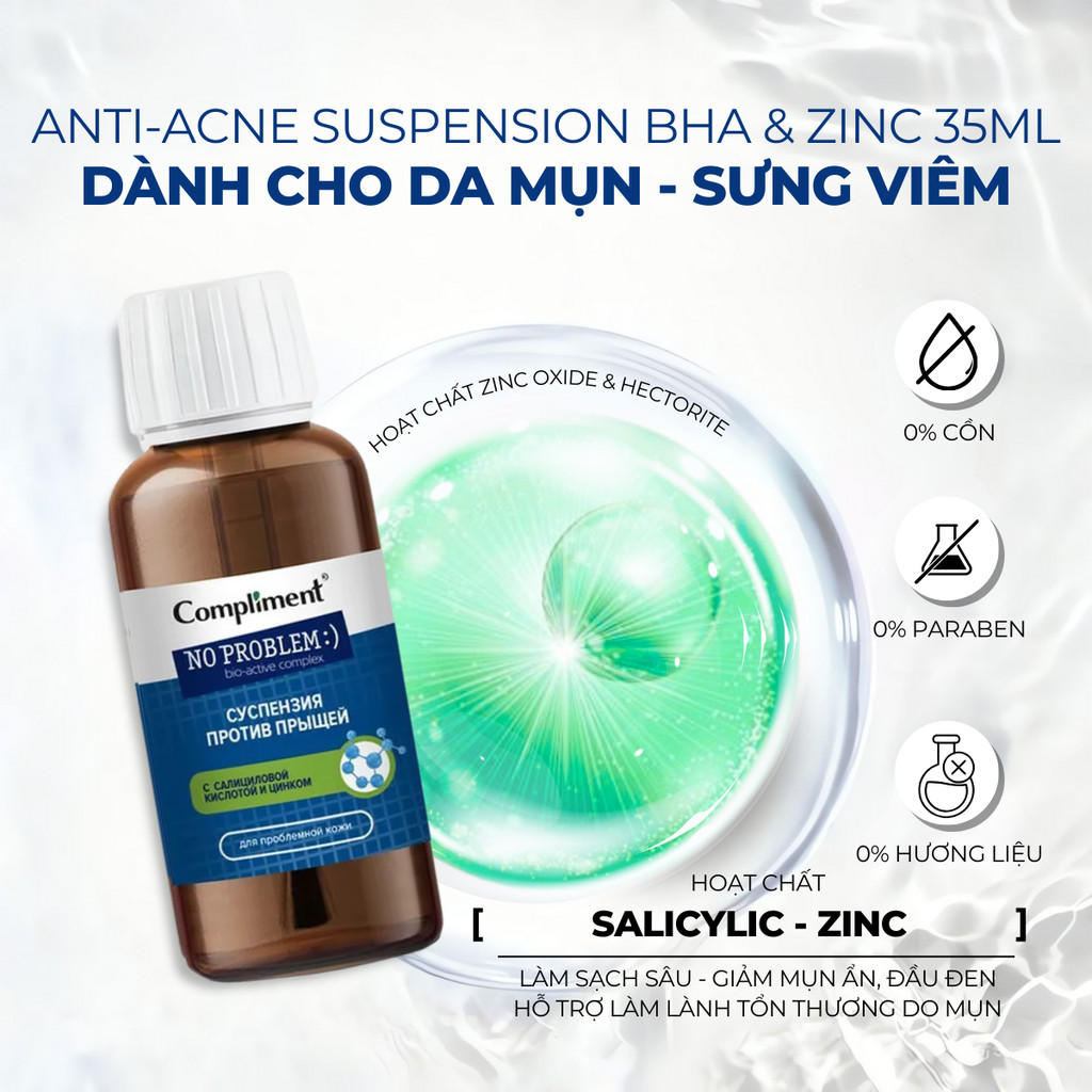 Mô tả Dung Dịch Chấm Mụn Compliment Với Salicylic Acid Và Kẽm (Zn) - 2