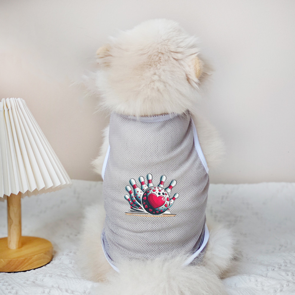 ✨ Hàng MỚI ✨ S-2xl Thú Cưng Lãng Mạn Thời Trang Lưới Áo Vest Ngày Lễ Tình Nhân Thoải Mái Quần Áo Cho Chó