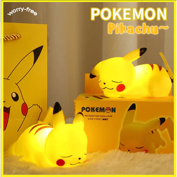 Đèn ngủ Pokemon Pikachu đèn led đầu giường phòng ngủ trang trí phòng khách trang trí phòng kawaiii trang trí phòng