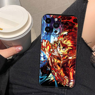 Demon Slayer Kyojuro Rengoku Cover Ốp Lưng Điện Thoại iphone Apple 16 16E 15 14 13 12 11 Pro X XS Max XR 8 7 Plus Vỏ Silicon Mềm Funda Điện Thoại Di Động