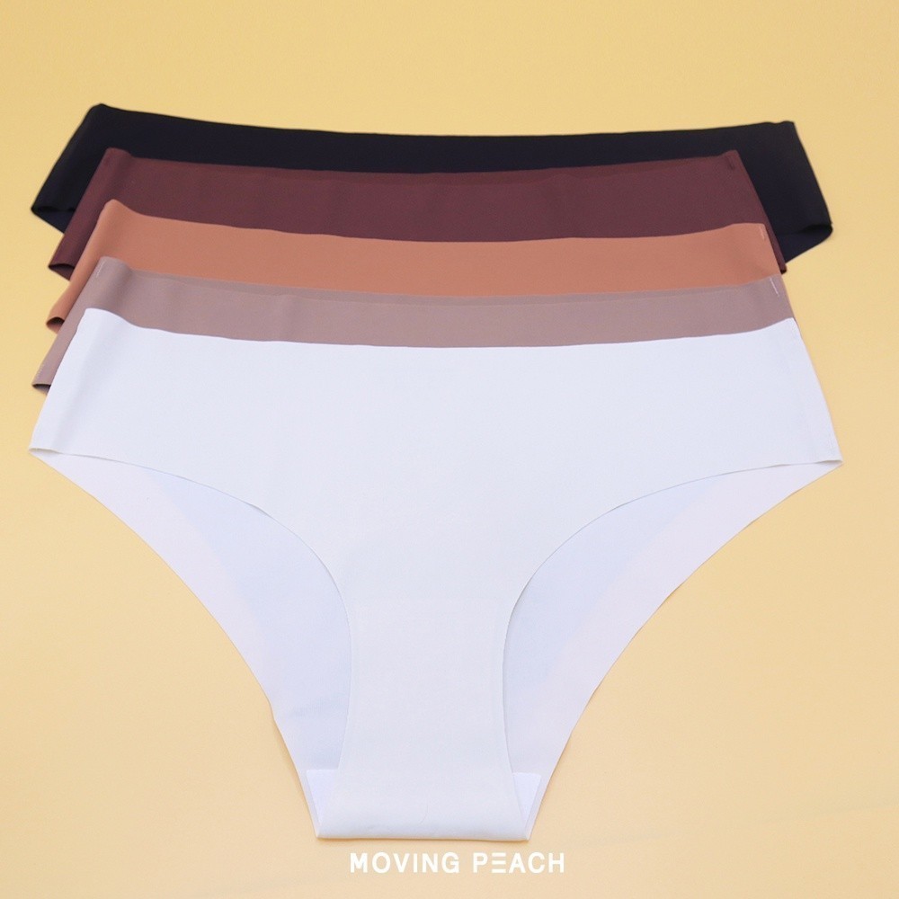 Mô tả MOVING PEACH Quần lót nâng hông không đường may màu trơn sexy kích thước S-XL cho nữ - 3