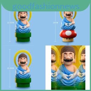 Tượng Mario Vibrant Super Mario Anime Bàn Phụ Kiện Pvc Nấm Và Thiết Kế Ống