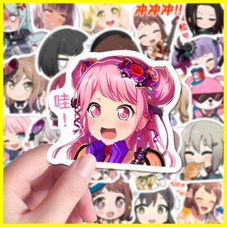 [Zoci] Nhãn dán Bangdream (72 tờ) Nhãn dán gói cảm xúc Bangdream Phiên bản Q Nhãn dán tài liệu sổ tay dễ thương