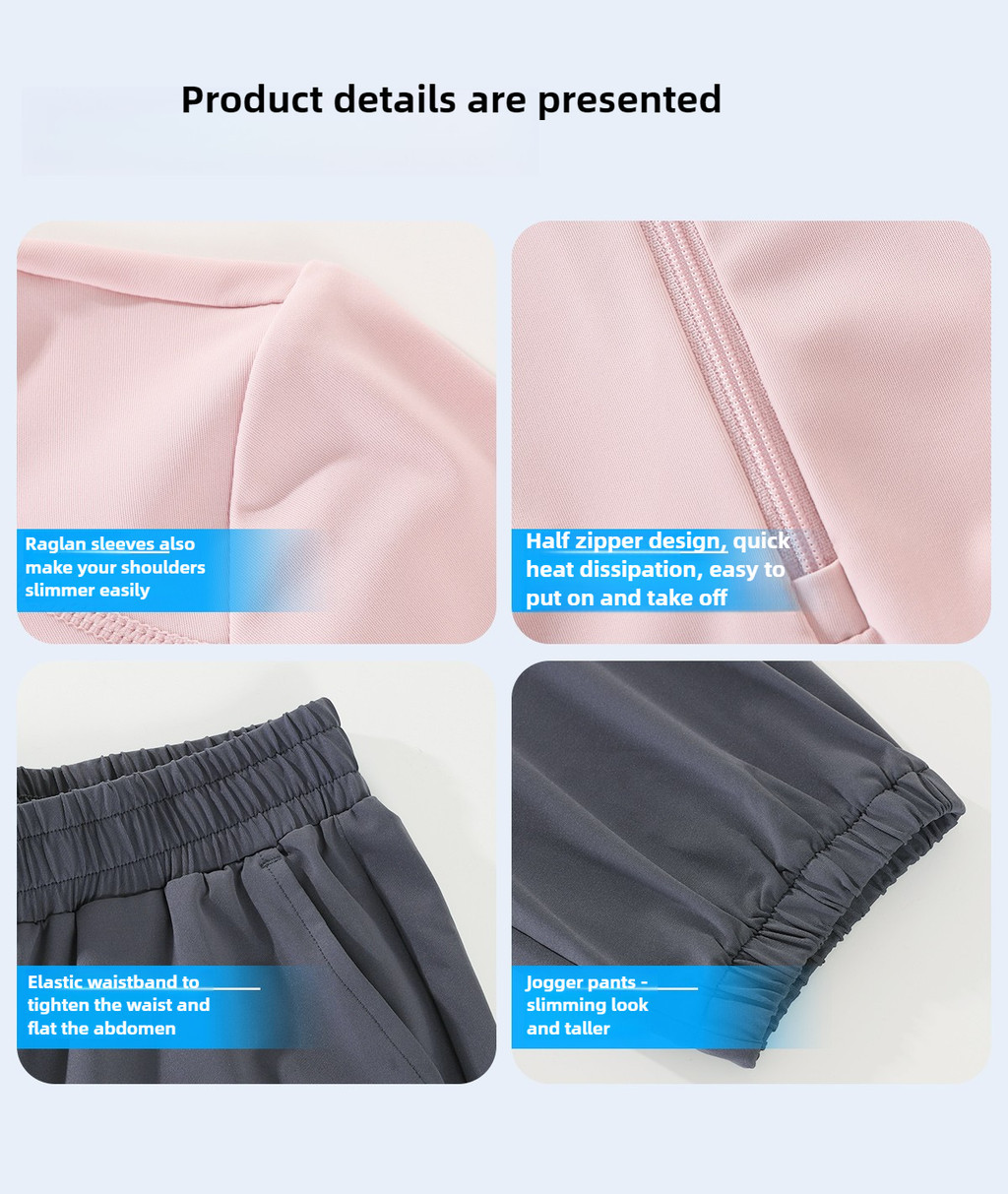 Mô tả Camel CROWN Yoga Phù Hợp Với Nữ Chống Nắng Slim Fit Nhanh Khô Thoáng Khí Thể Thao Hai Mảnh Phù Hợp Với - 10