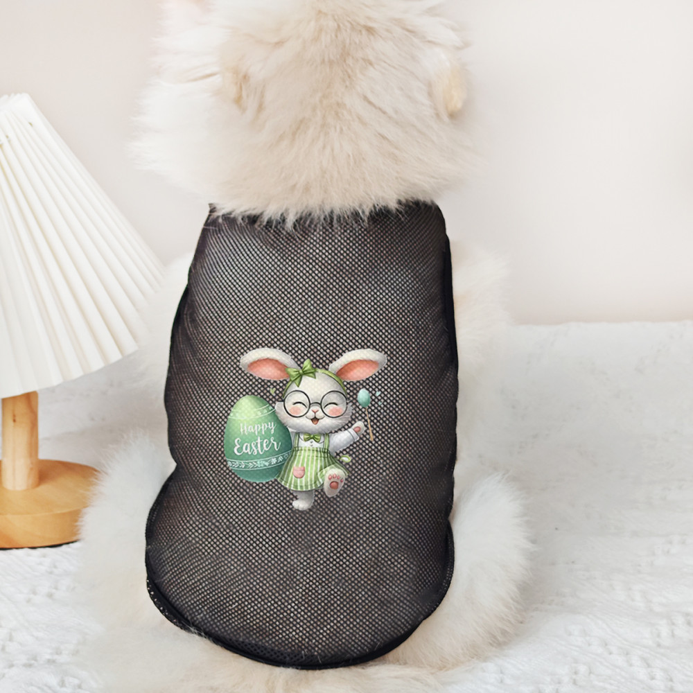 ✨ Hàng Mới Về ✨ Lễ Phục Sinh Chó Nhỏ Và Vừa Nhiều Màu Lưới Áo vest S-2XL Thỏ Phục Sinh In Trứng Ngày Lễ Phải Có!