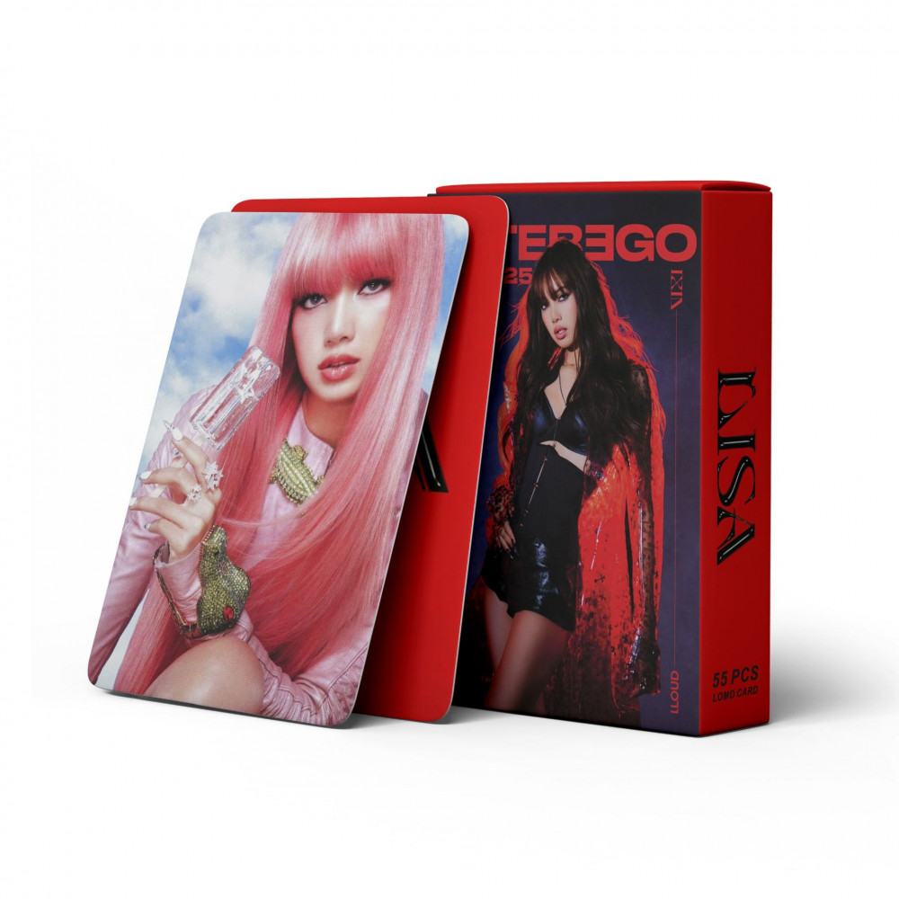 Blackpink Linxx 55 CÁI BLACK PINK LISA Solo Album LOMO Thẻ Photocards Holographic Bộ sưu tập quạt Thẻ hỗ trợ K-Pop Hàng hóa Bộ sưu tập