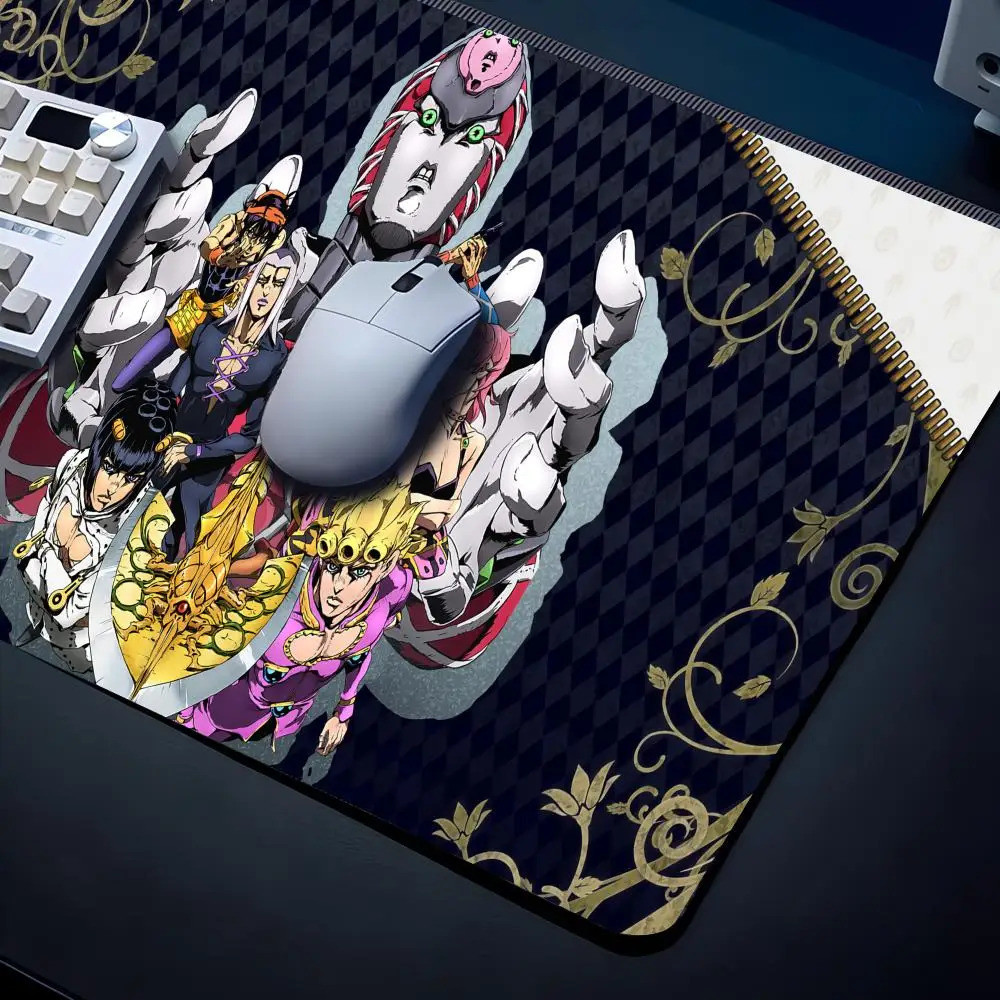 Anime J-JO-S BIZARRE ADVENTURE Mousepad Chuột Chơi Game Lớn Miếng Lót LockEdge Dày Bàn Phím Máy Tính Bàn Thảm