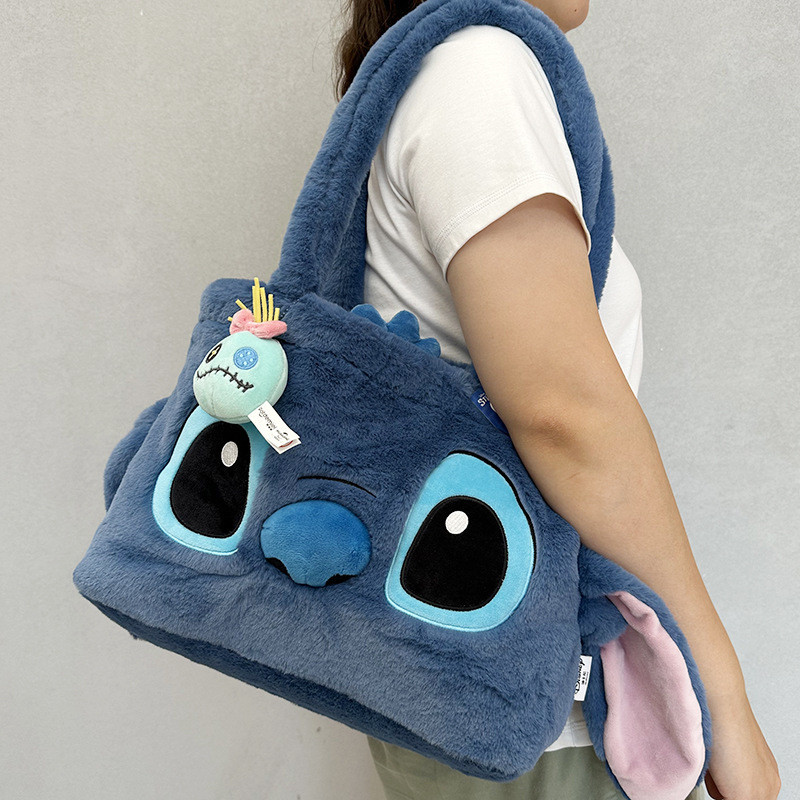 Phong Cách Chính Hãng Hoạt Hình Stitch Sang Trọng Túi Dễ Thương Dung Tích Lớn Gỗ Thu Đông Sang Trọng Túi Đeo Vai Sullivan Túi Tote Sách