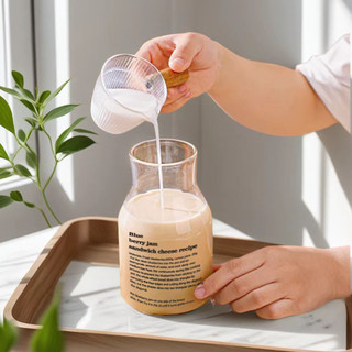 Bán chạy Cốc thủy tinh chịu nhiệt Sữa cà phê Nước ép uống lạnh Cốc rơm dung tích lớn In hình cặp đôi