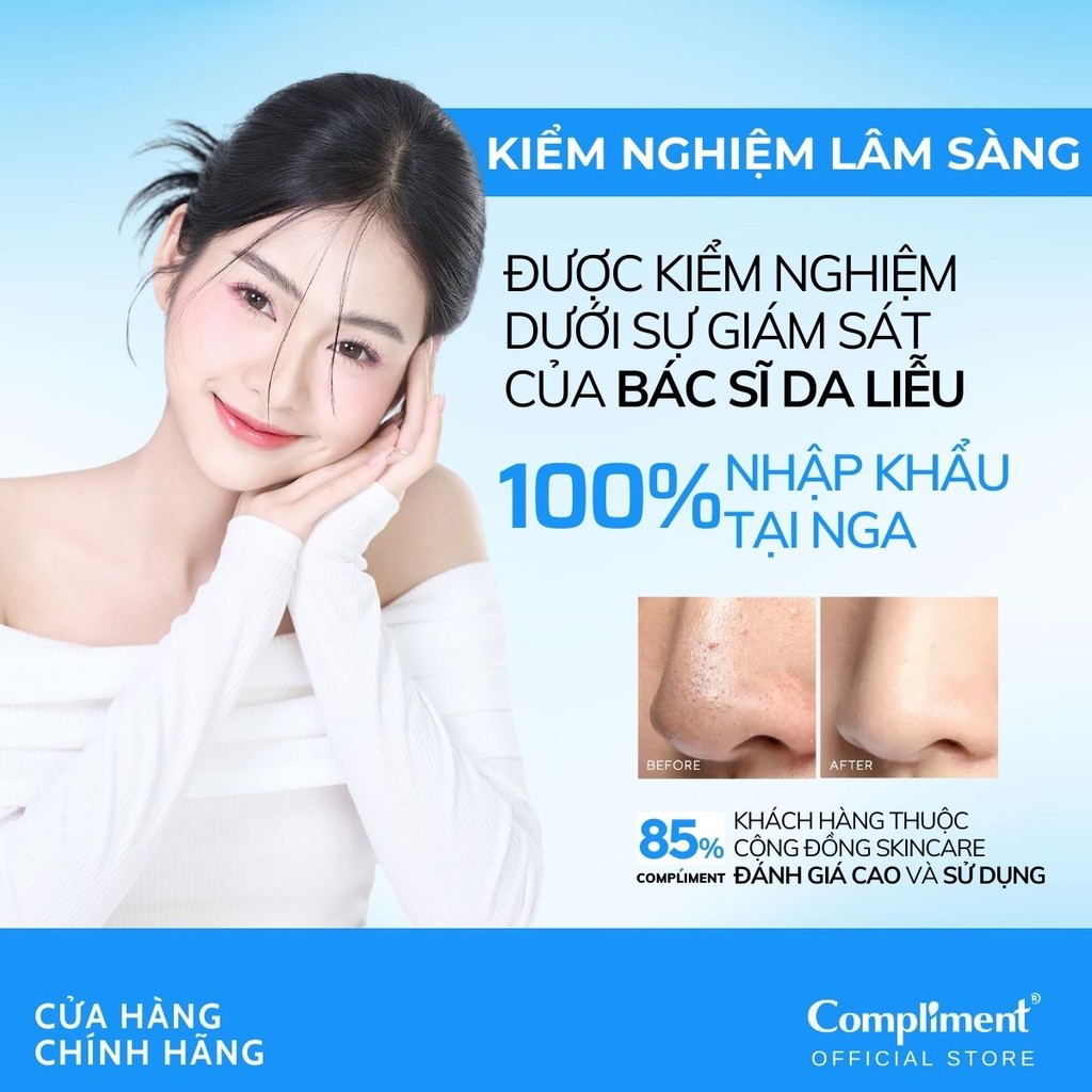 Mô tả Toner Compliment No Problem Glycol Dưỡng Ẩm - Nước Hoa Hồng Lotion Aha/Bha Cho Da Dầu Mụn 180ml - 10