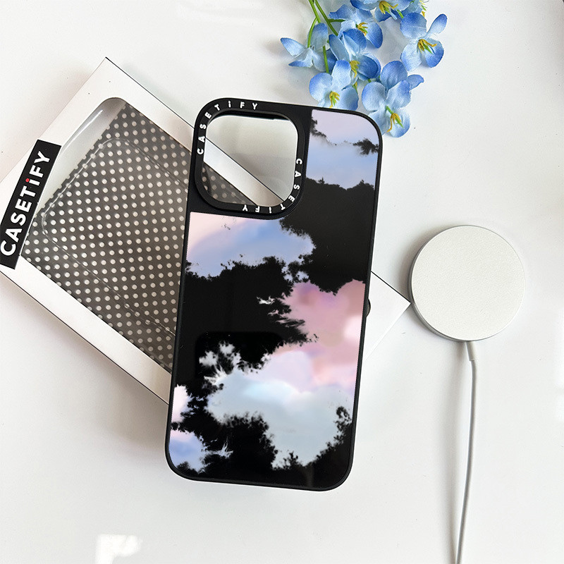 Casetify Blue Powder Clouds Gương Vỏ Cho IPhone 11 12 13 12Pro 14PLUS ...