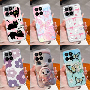 Ốp điện thoại Cho Honor X5b Plus Họa Tiết Mèo Hoạt Hình Dễ Thương Siêu Mỏng Trong Suốt Vỏ Silicon Mềm Cho HonorX5b X5bPlus Vỏ Bảo Vệ Capa