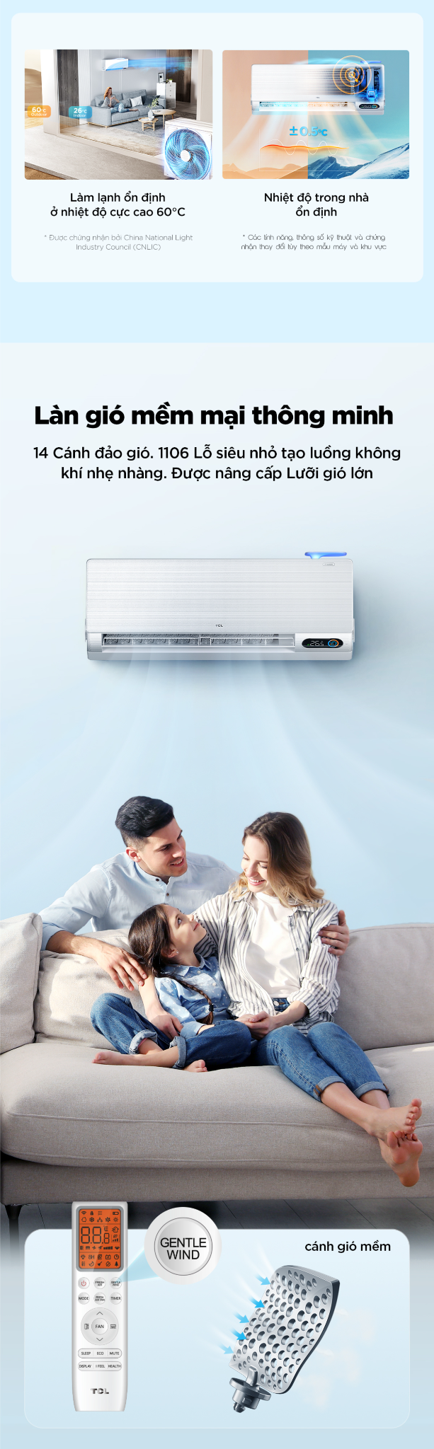 Mô tả Máy lạnh Inverter TCL FreshIN series 2.0 TAC-10CSD/FBI - 8
