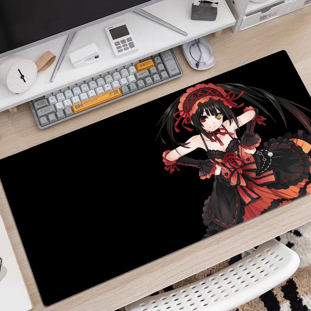 Tokisaki Kurumi Mousepad Cao Su XXL Hoạt Hình Anime Chơi Game Miếng Lót Bàn Phím Chuột Thảm Để Bàn Thảm Phụ Kiện Cho PC Chuột Thảm