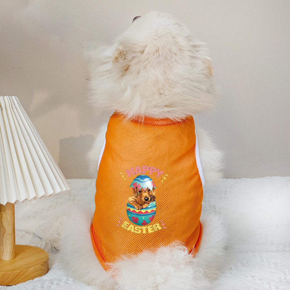 ✨ Hàng Mới Về ✨ Lễ Phục Sinh Chó Nhỏ Và Vừa Nhiều Màu Lưới Áo vest S-2XL Thỏ Phục Sinh In Trứng Ngày Lễ Phải Có!
