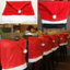 Vỏ ghế Giáng sinh đa năng màu đỏ phong phú với mũ ông già Noel lễ hội cho mọi dịp