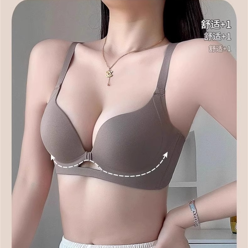 Áo ngực cô gái liền mạch thoải mái đồ lót xốp mềm mại 3/4 cốc