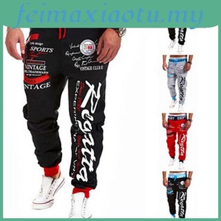 Nam Thể Thao Chữ Mồ Hôi Quần Chạy Bộ Quần Jogger Tracksuit Đáy Trung Thực