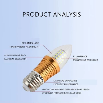 9w / 12W Vintage Retro E27 Bóng Đèn Led Nến 220V Đèn Chùm Bóng Đèn Ngô Đèn Phòng Ngủ Đèn Trang Trí Đèn Tiết Kiệm Năng Lượng 220V 9W / 12W Bóng Đèn Led E27 Nhôm Chống Thấm Nước