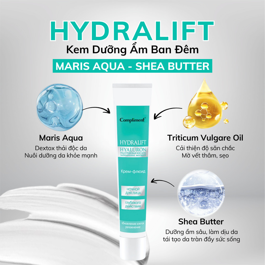 Mô tả Kem Dưỡng Ẩm Ban Đêm B5 Compliment Phục Hồi Và Dưỡng Da Ẩm Mượt Căng Bóng 50ml - 2
