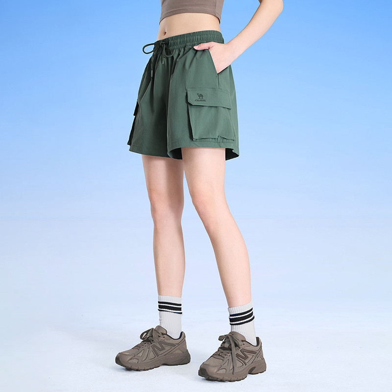 Mô tả Quần short thể thao CAMEL CROWN dành cho nữ leo núi chống nắng thông thường quần short khô nhanh - 8